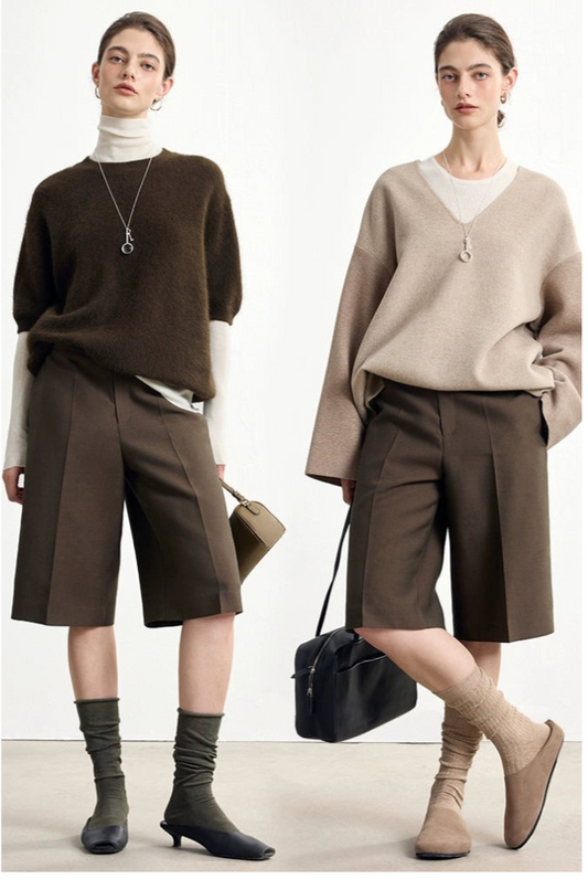 Retro All-Match Straight Shorts B4332