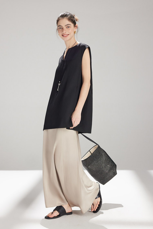 マーメイドサイドジップミディスカート B4752