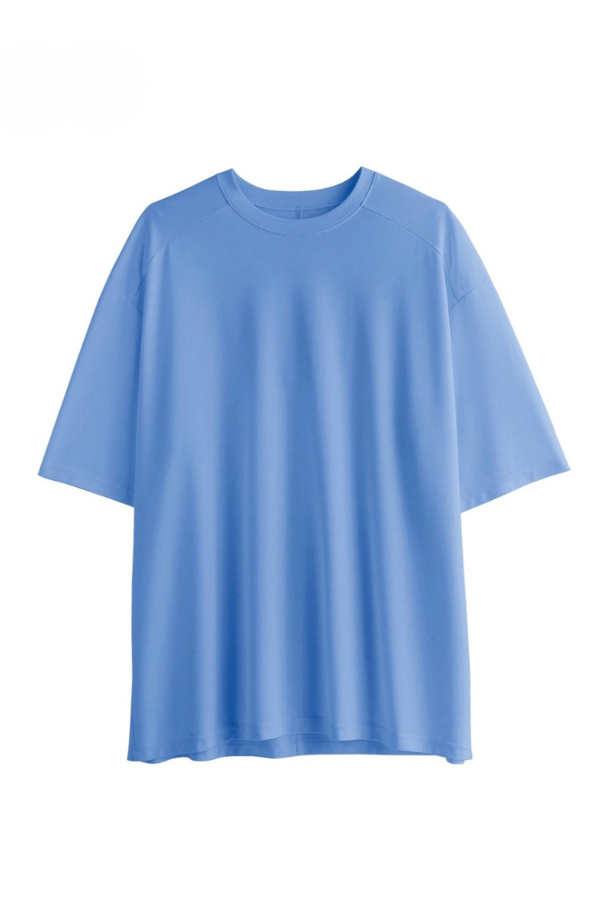 透氣涼爽中袖奢華寬鬆T卹 B4177