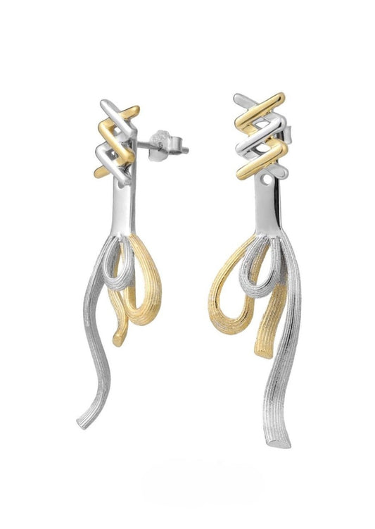 クールリボンピアス B3054