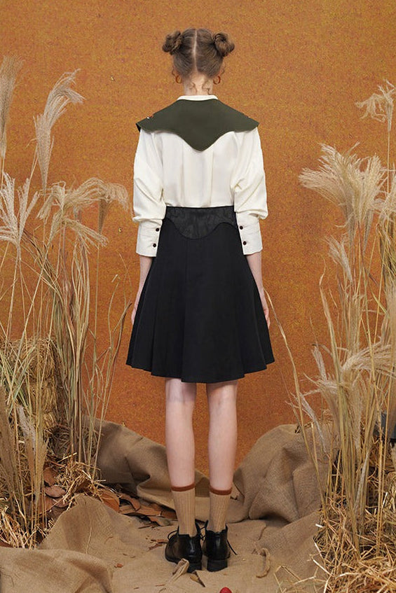 タイガーエンブロイダリーデタッチャブルカラー B4585