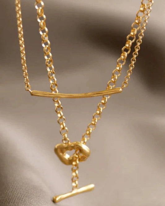 S925 multi-way layered necklace B3666