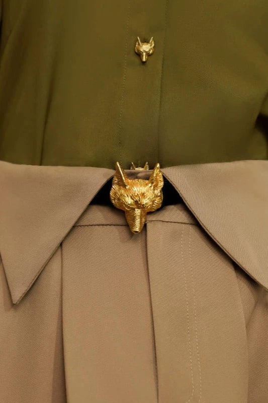 フォックスゴールドバックルベルト B3378