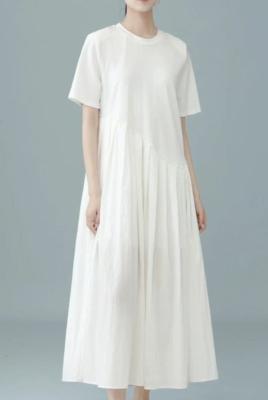 ミニマリストスプライシングドレス B3085