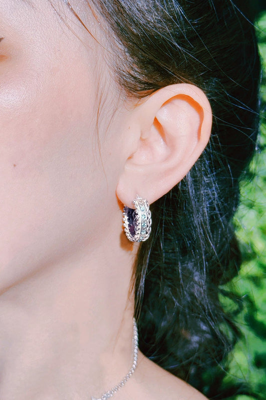 S925スタッキングデイリーウェアラブルピアス(シングル )B4110