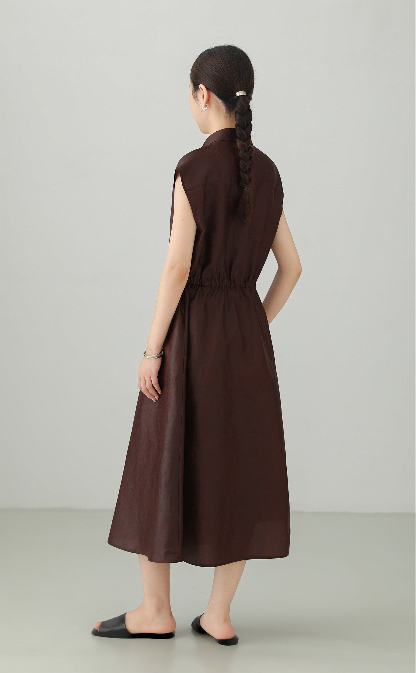 Xiangyunsha 100% Silk A-line Dress B4880