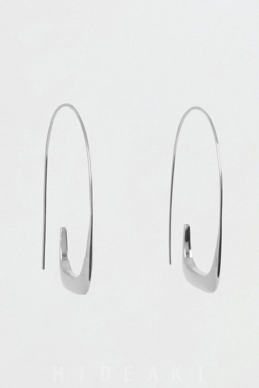 S925 Retro Minimal Grace Hoop Earrings B4130