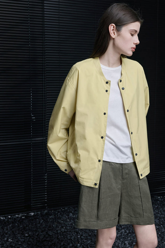 Quick-drying loose baseball collar jacket B4684