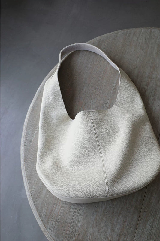 Top grain cow leather soft shoulder bag B4414