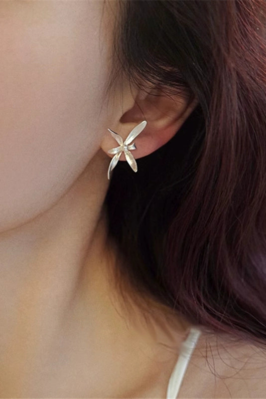 S925オーキッドピアス B4007