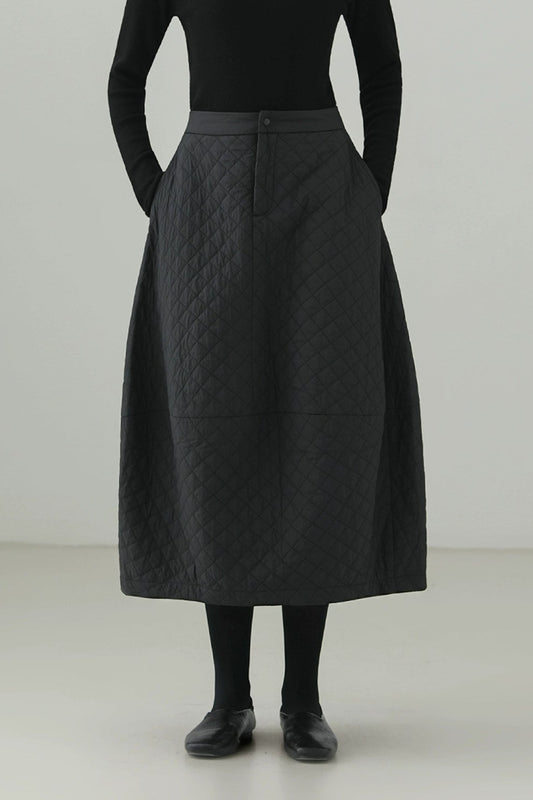 溫暖鬱金香絎縫半身裙 B4524