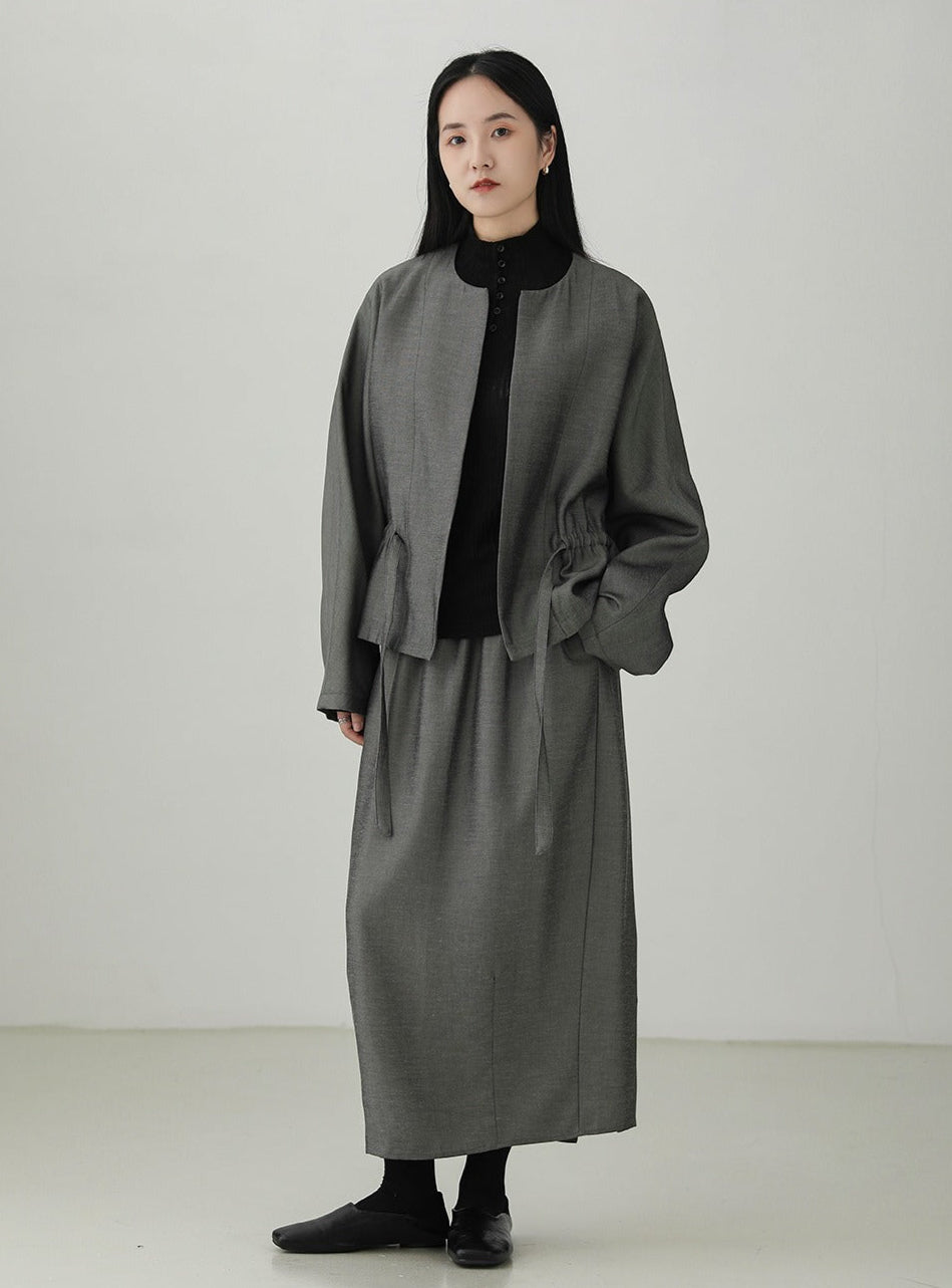 テンセルリネンコクーンランタンスカート B4268