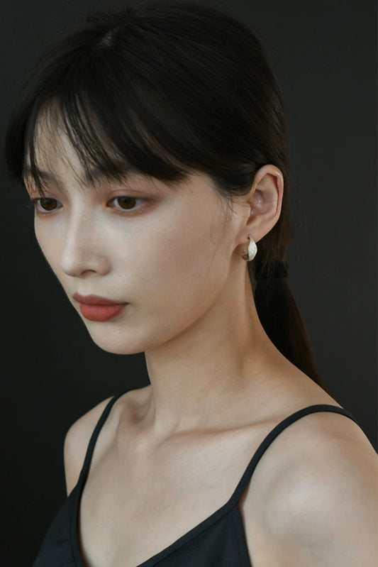 S925ヴィンテージウーブンニッチピアス B4153