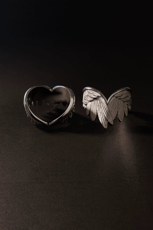 S925フェミニンウイングリング B4174