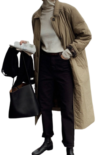 ミドルレングスパデットコート B2165