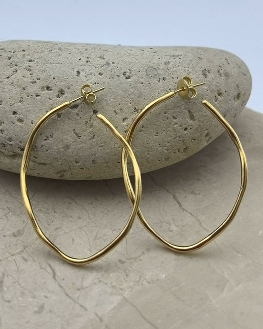 S925 Effortless 大號環形耳環 B3956