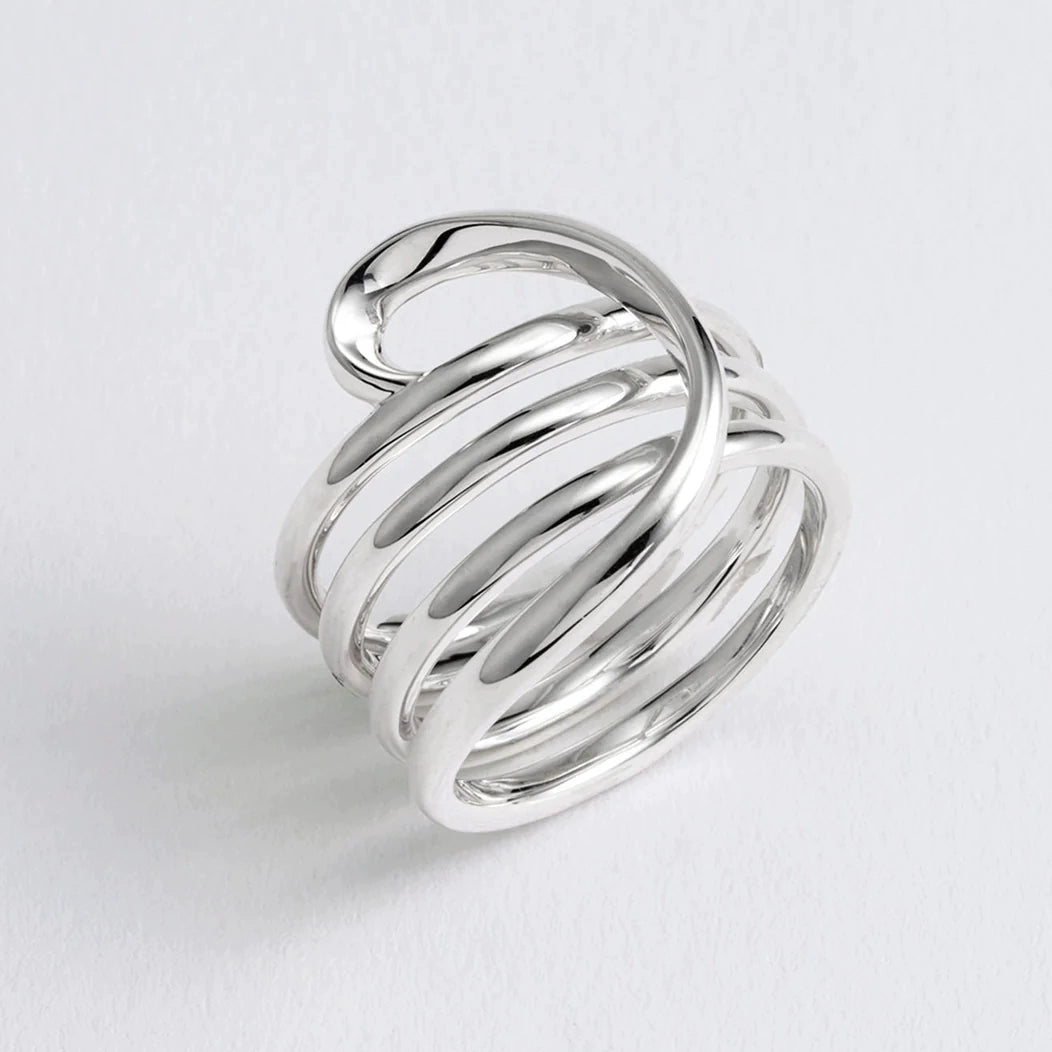 S925開口戒指/線圈戒指 B4233