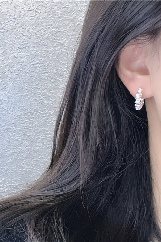 S925ブロークンシルバーレトロピアス B3847