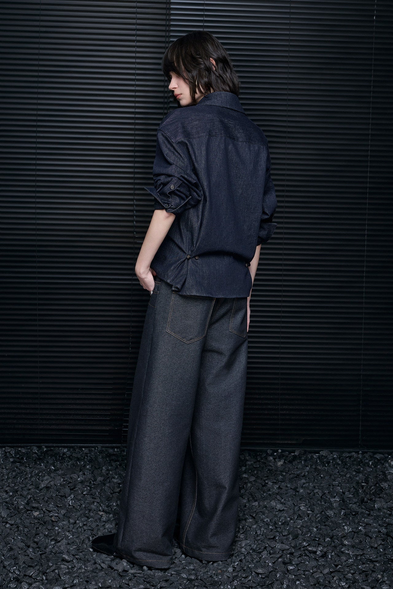 ヴィンテージウエストデニムシャツ B4621