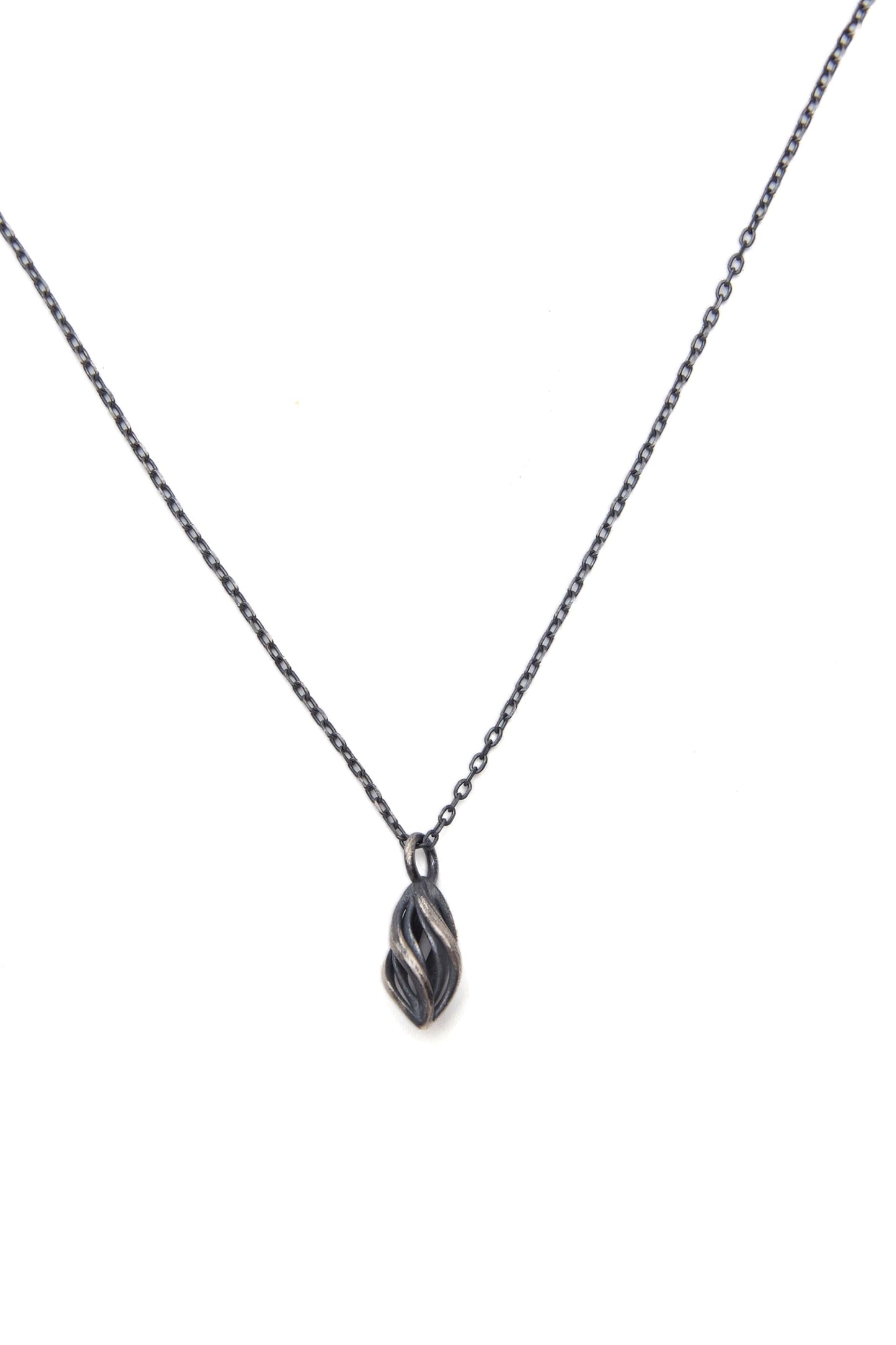 S925ハンギングベルヴァインペンダントネックレス B4535