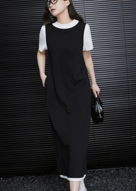 フェイクツーピースドレス B2766