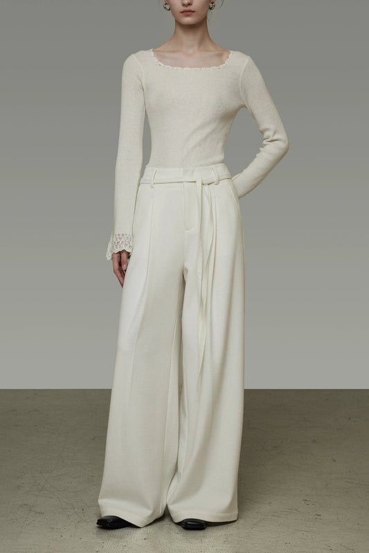 ルーズフィットスリミングワイドパンツ B4506