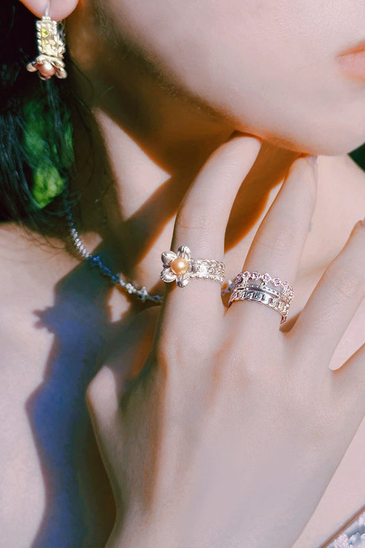 S925枕形珍珠耳環(單一)B4108