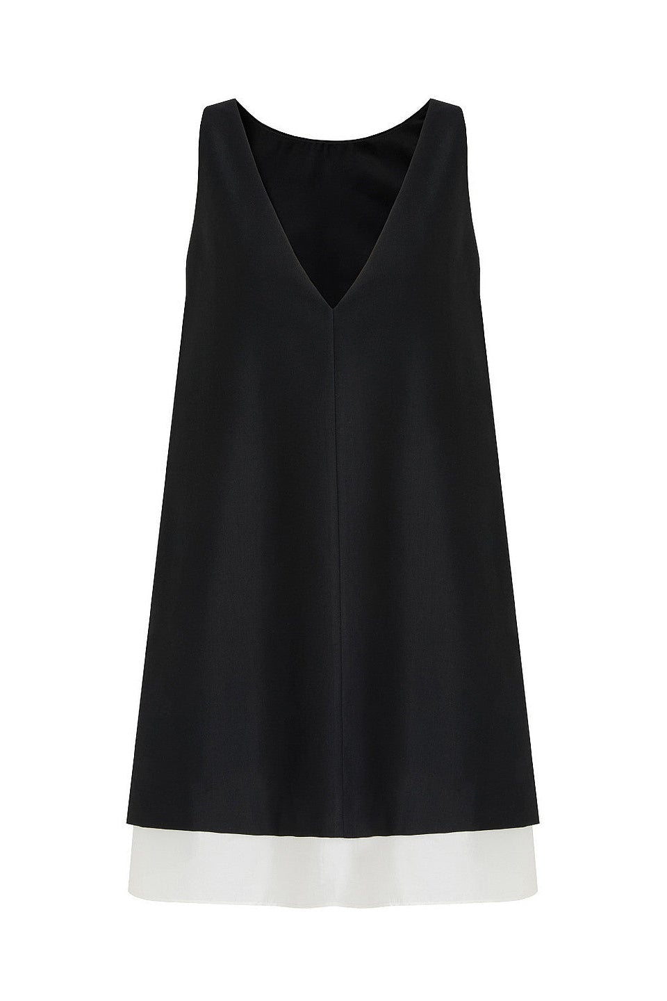 Two-Tone Two-Way Sleeveless Dress B4769