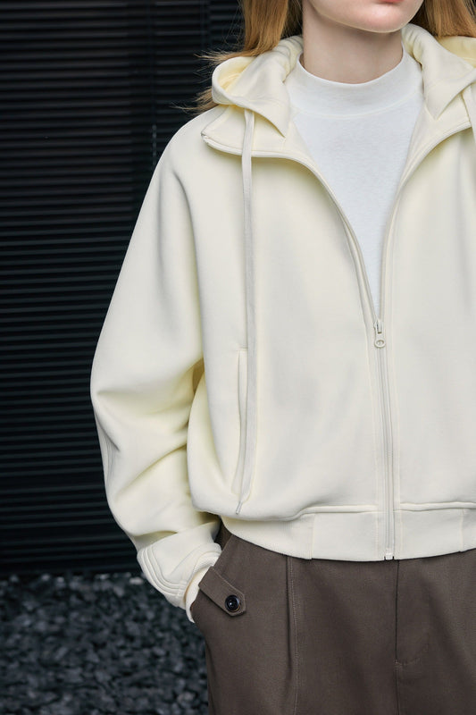 ショートドローストリングスエットパーカー B4609