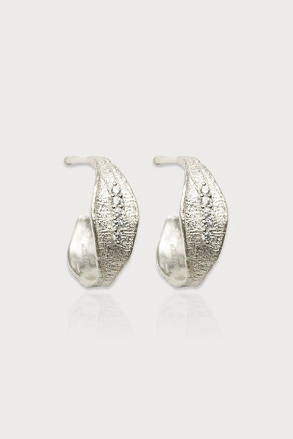 S925 Vintage Woven Niche Earrings B4153