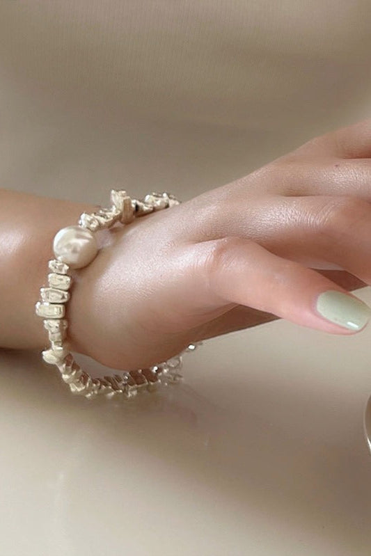 S925 Handmade Broken Silver Bracelet B4261