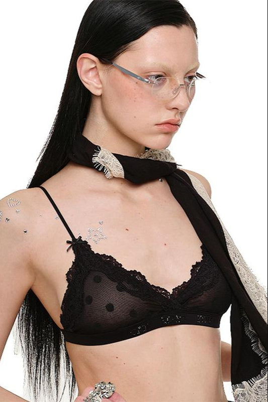 レーストライアングルカップブラジャー B3791