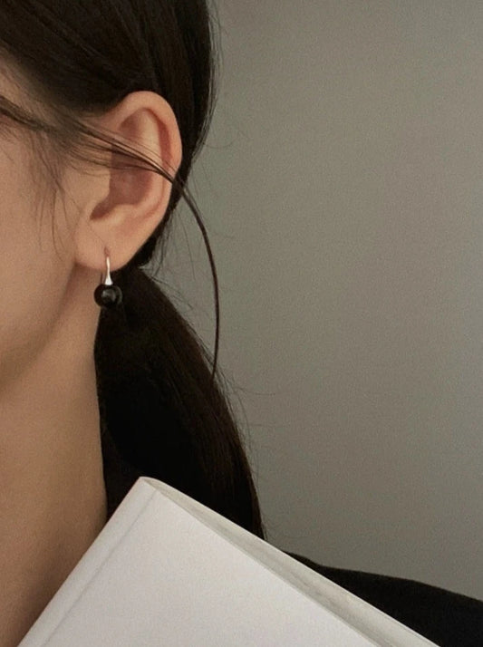 S925ホワイトクリスタルピアス B2817