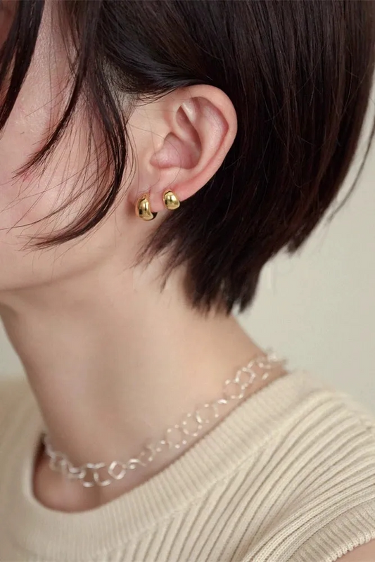 S925 日常小眾圓球耳環 B3958