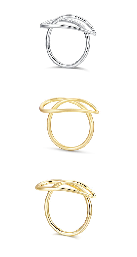 S925 Cool Line Wrap Ring B3231