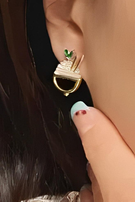 S925 Vegetarian Delicious Ball Earrings B1840