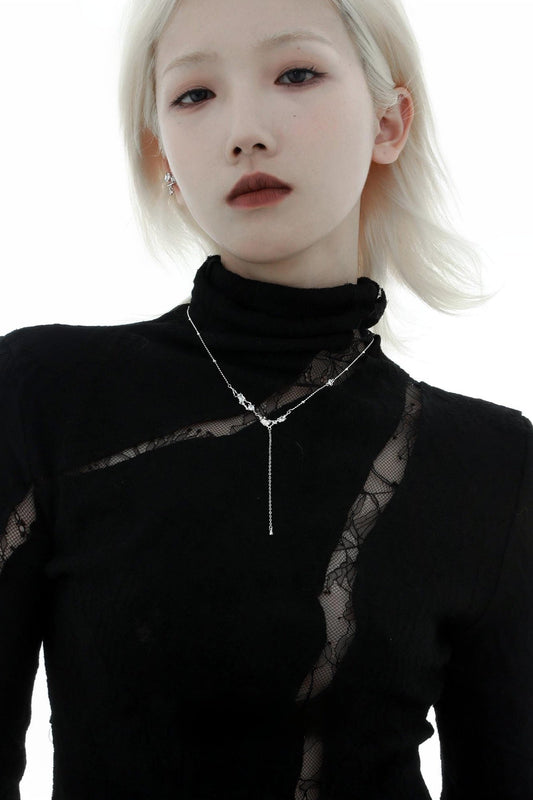 S925 Zircon Minimal Necklace B3428