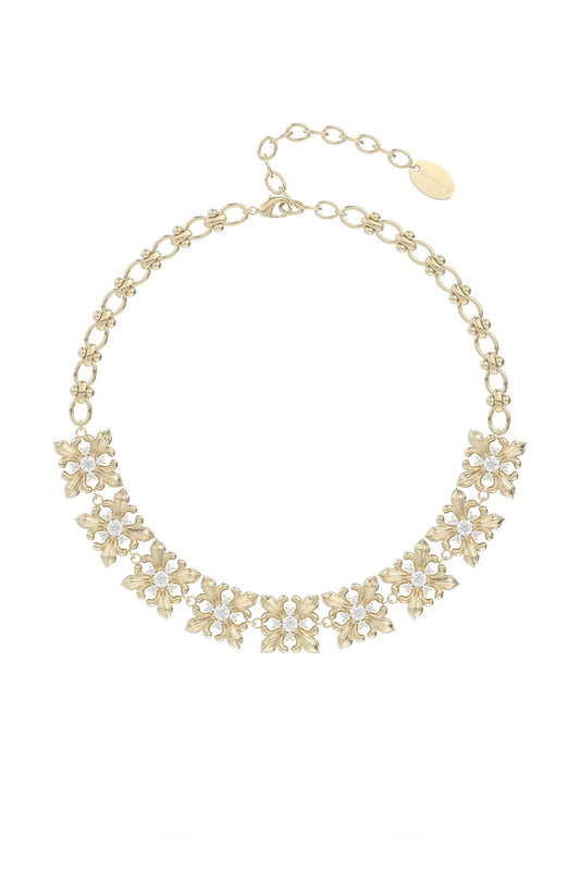 Original Heavy Iris Maillard Choker Necklace B3576