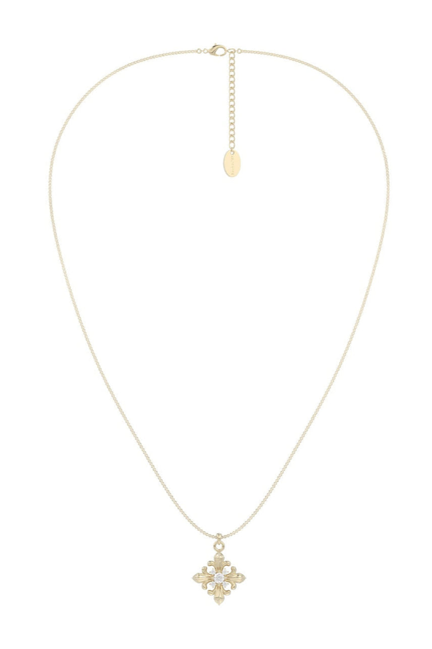 Original Heavy Iris Long Chain Necklace B3580