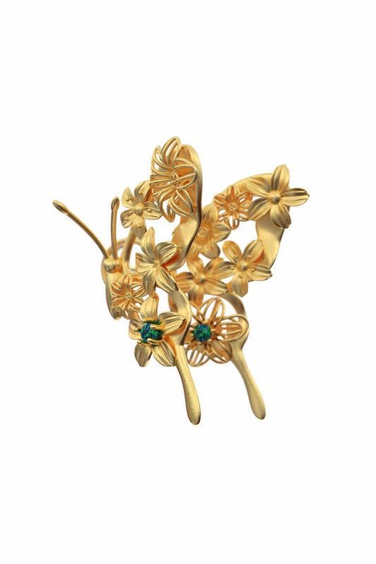 S925 Hollow Butterfly Earrings (Single) B3838