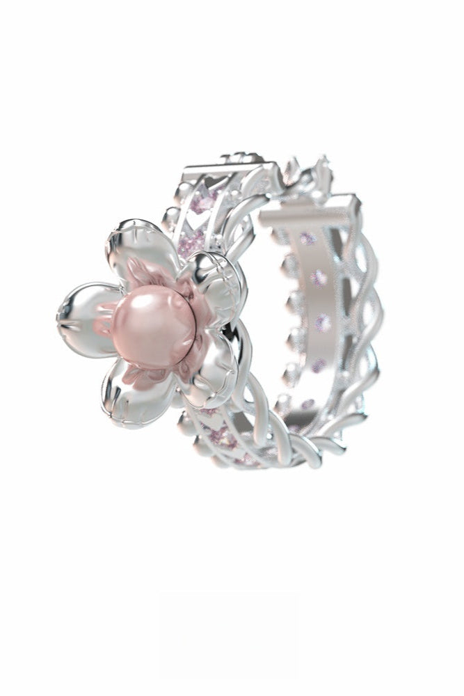 S925枕形珍珠耳環(單一)B4108