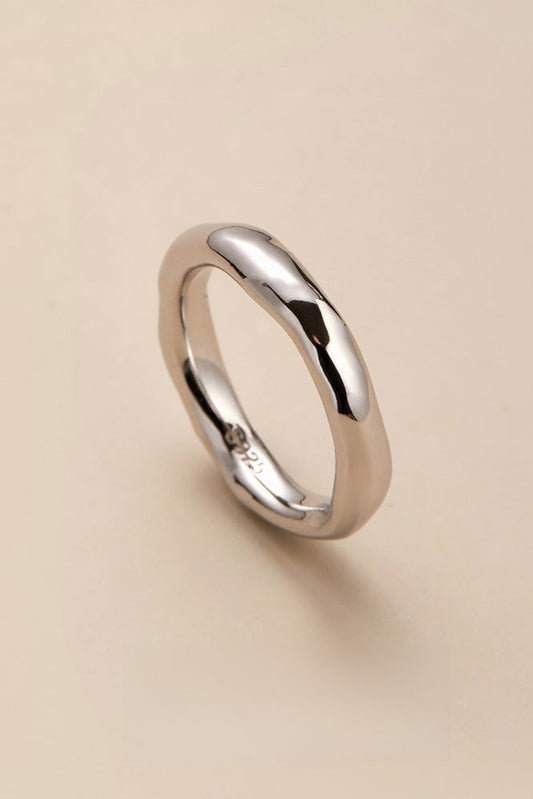 S925シンプルイレギュラーリング B4183