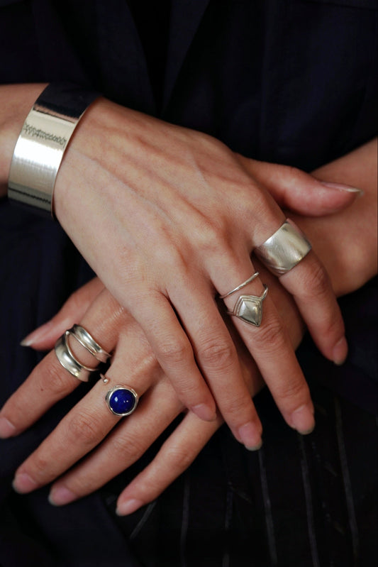 S925ランバスリング・ダブルリング B4232