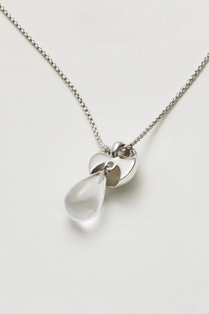 S925ウオータードロップクリスタルペンダントネックレス B4246