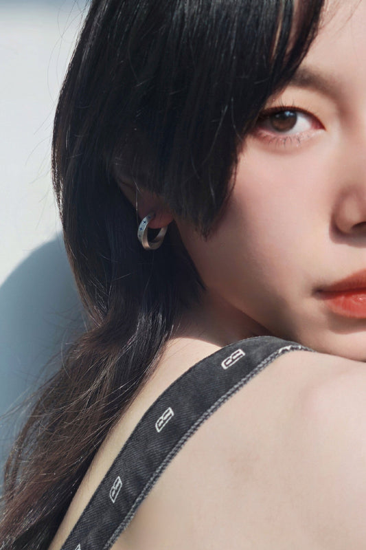 メビウススターS925シンプルピアス B4479