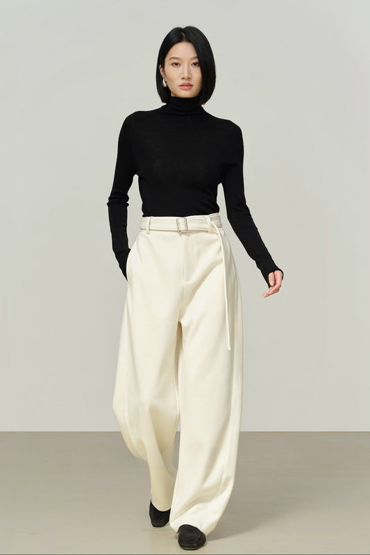 ウオームツイルワイドバナナパンツ B4493