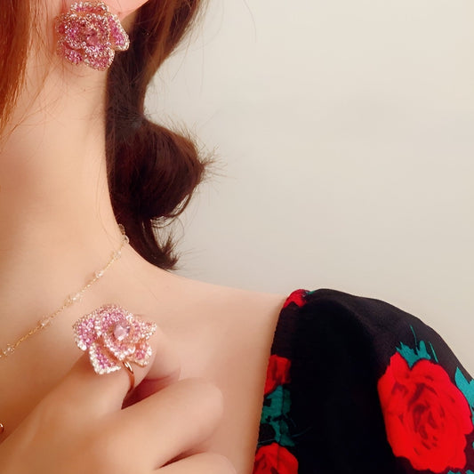 ピンクローズリング B1278