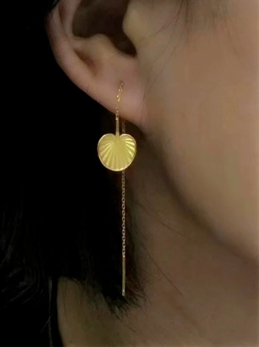 S925レトロガマファンピアス B2486