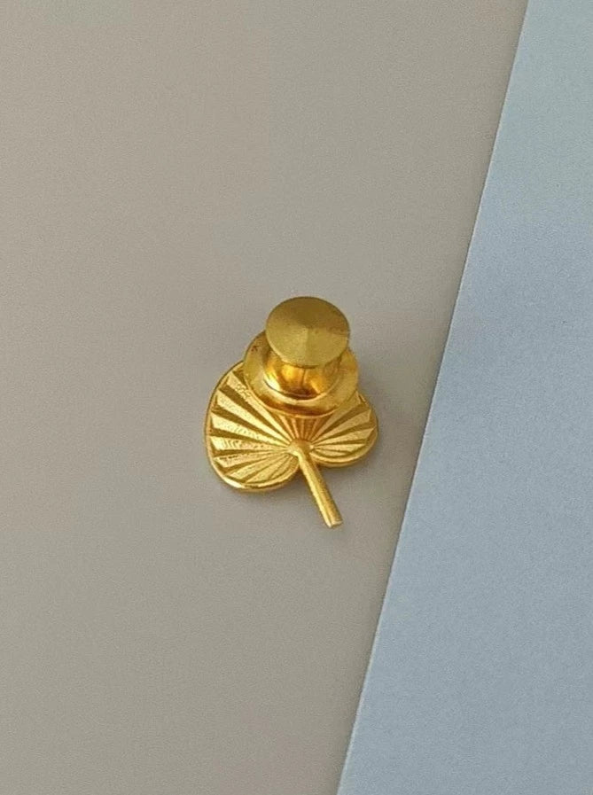 S925ガマファンブローチ B2485