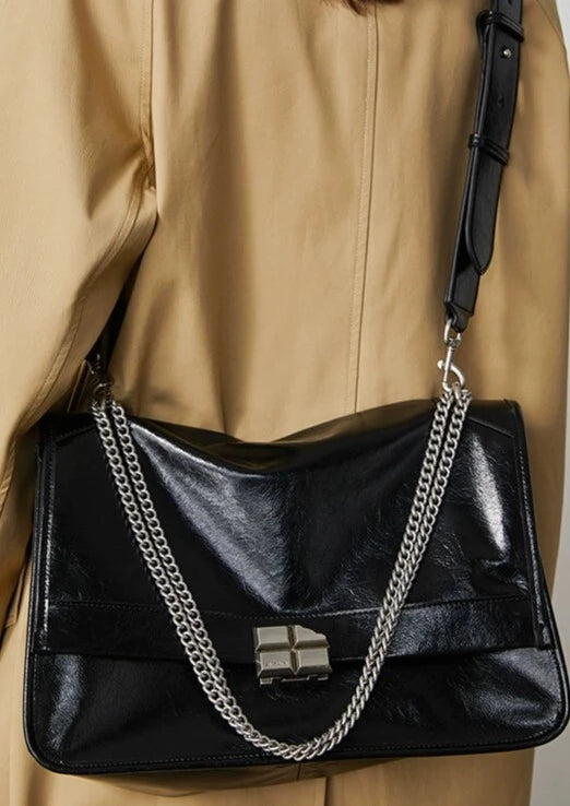 レザーチェーントートショルダーバッグ B2116